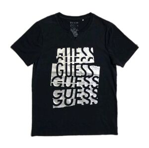 GUESS Factory Men's Tee Mirroko Logo T-shirt V-Neck Size M